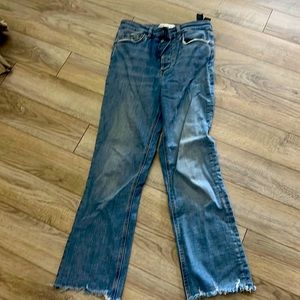 Zara high rise ankle cropped size 6 jeans